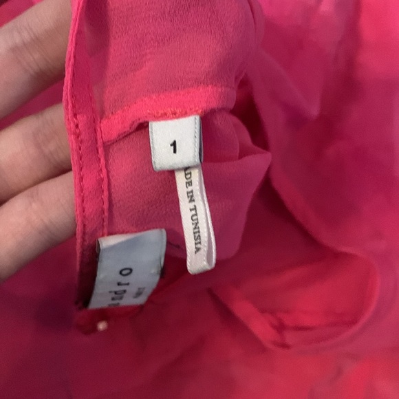 hot pink sheer top - Picture 4 of 4